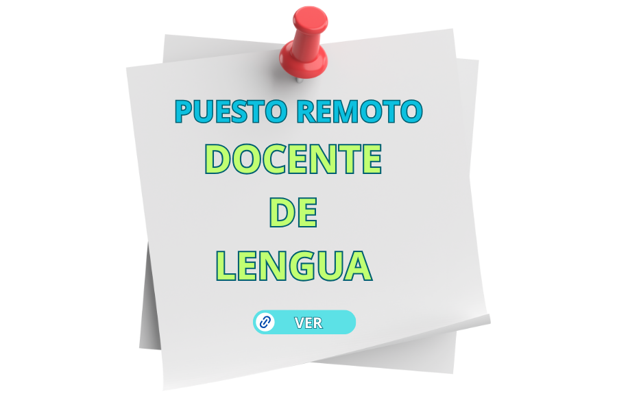 Oferta de Empleo en Lima, Perú docente de Lengua y Literatura Remoto